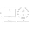 NERNA POP stmívatelné Stropní přisazené bodové svítidlo, těleso kov, povrch lak černá mat, LED 1x15W, teplá 3000K, 750lm, Ra80, stmív TRIAC, 230V, IP20, tř.1. rozměry d=120mm h=80mm náhled 3