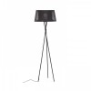 LOGA E27 1x28W stojací Stojací lampa, trojnožka, základna kov, povrch černá, stínítko textil černá, pro žárovku 1x28W, E27, A60, 230V, IP20, tř.2, rozměry d=550mm, h=1785mm, vč vypínače na kabelu náhled 2