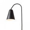 WTER E27 1x28W stolní Stolní lampa, ohebný kloub, základna kov, povrch chrom, stínítko kov vnější černá, vnitřní bílá, pro žárovku 1x28W, E27, A60, 230V, IP20, tř.2, rozměry 194x370x710mm, vč vypínače na kabelu náhled 4