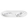 ANTONE ROUND 2x50W G53 Stropní, podhledové svítidlo, nastavitelný směr svícení, základna hliník, povrch lak bílá, pro žárovku 2x50W, G53, 12V, IP20, tř.3. rozměry 170x336x128,5mm náhled 1