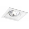 RENTON SQUARE 1x50W G53 Stropní, podhledové svítidlo, nastavitelný směr svícení, základna hliník, povrch lak bílá, pro žárovku 1x50W, G53, 12V, IP20, tř.3. rozměry 184x145x146mm náhled 1