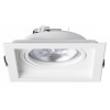 RENTON SQUARE 1x50W G53 Stropní, podhledové svítidlo, nastavitelný směr svícení, základna hliník, povrch lak bílá, pro žárovku 1x50W, G53, 12V, IP20, tř.3. rozměry 184x145x146mm náhled 2