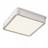 GREHAM SQUARE Stropní přisazené svítidlo čtvercové, základna kov, rámeček nikl mat, difuzor plast opál, LED 1x18W, teplá 3000K, 1620lm, Ra80, 230V, IP20, tř.2. rozměry 178x178x35mm náhled 1