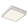 GREHAM SQUARE Stropní přisazené svítidlo čtvercové, základna kov, rámeček nikl mat, difuzor plast opál, LED 1x22W, teplá 3000K, 2160lm, Ra80, 230V, IP20, tř.2. rozměry 228x228x34mm náhled 1