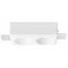 NAMA 2x35W GU10 Stropní, podhledové bodové svítidlo komínkové, těleso sádra bílá, pro žárovku 2x35W, GU10, 230V, IP20, tř.2. rozměry 150x78x46mm náhled 3