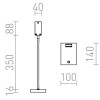 NIGTIO TABLE Stolní lampa, flexibilní rameno, husí krk, těleso kov, povrch lak černá mat, dif plast mat, LED 1x4,2W, teplá 3000K, 300lm, Ra80, 230V, IP20, tř.3. rozměry 100x140x16mm, rameno l=452mm, vč. vypínače náhled 3
