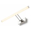 NIBUTI WALL Nástěnné svítidlo, nastavitelný směr svícení, těleso kov, povrch chrom lesk, difuzor plast opál, LED 1x8W, teplá 3000K, 750lm, Ra80, 230V, IP20, tř.2. rozměry 490x60x30mm, 1 rameno l=158mm náhled 1