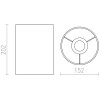 DIONE ROUND1 Stínítko svítidla, těleso textil, barva černá, pro žárovku max 28W, rozměr d=152mm h=202mm, závěsný kabel s objímkou dodáván SAMOSTATNĚ náhled 2