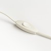 HERCENTO TL VÝPRODEJ Stolní lampa, základna kov, povrch chrom, stínítko textil černá, pro žárovku 1x15W, E14, 230V, IP20, tř.1, rozměry d=132mm, h=240mm, vč vypínače na kabelu náhled 3
