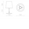 HERCENTO TL VÝPRODEJ Stolní lampa, základna kov, povrch chrom, stínítko textil černá, pro žárovku 1x15W, E14, 230V, IP20, tř.1, rozměry d=132mm, h=240mm, vč vypínače na kabelu náhled 5