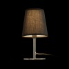 HERCENTO TL VÝPRODEJ Stolní lampa, základna kov, povrch chrom, stínítko textil černá, pro žárovku 1x15W, E14, 230V, IP20, tř.1, rozměry d=132mm, h=240mm, vč vypínače na kabelu náhled 7