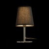 HERCENTO TL Stolní lampa, základna kov, povrch chrom, stínítko textil černá, pro žárovku 1x15W, E14, 230V, IP20, tř.1, rozměry d=132mm, h=240mm, vč vypínače na kabelu náhled 7