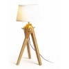 ARNSTADT TL Stolní lampa s objímkou, stolní podstavec, těleso dřevo bambus, pro žárovku 1x28W, E27, 230V, IP20. rozměry 250x490mm. náhled 2
