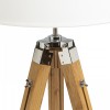 ANDER FL Stojací lampa s objímkou, stojanový podstavec, těleso dřevo bambus s chromovými prvky, pro žárovku 1x28W, E27, 230V, IP20. rozměry 620x775-1210mm. náhled 2