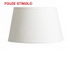 ANDER Stínítko svítidla, materiál textil, povrch krémově bílá, pro žárovku max 28W, rozměry d=240mm, h=155mm. náhled 1