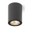 AUB Stropní bodové svítidlo, těleso kov, povrch černá, pro žárovku 1x35W, GU10, 230V, IP54, d=65mm, h=88mm