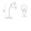 DILLEN TL Stolní lampa, těleso kov, barva černá mat, pro žárovku 1x10W, GU10, 230V, IP20, rozměry: d=75mm, h=390mm. náhled 4