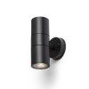 DROLSH WL 2x8W, GU10, IP44 Venkovní nástěnné svítidlo, těleso plast, povrch černá, pro žárovku 2x8W, GU10, 230V, IP44, rozměry d=60mm, h=163mm, svítí nahoru/dolů. náhled 1