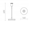 EBELE Stolní lampa s objímkou, stojanový podstavec, těleso dřevo světlé a bílá, pro žárovku 1x40W, E27, 230V, IP20. rozměry d=160mm, h=400mm, vč. USB připojení. náhled 3