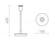 EBELE, 40W, E27, USB nabíjení pro telefon Stolní lampa s objímkou, stojanový podstavec, těleso dřevo světlé a bílá, pro žárovku 1x40W, E27, 230V, IP20. rozměry d=160mm, h=400mm, vč. USB nabíjení pro telefon. náhled 3