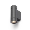 SWALDE Venkovní nástěnné svítidlo, těleso hliník, povrch černá antracit, pro žárovku 2x35W, GU10, 230V, IP65, rozměry d=65mm, h=166mm, svítí nahoru/dolů. náhled 1