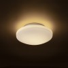 EISLINGEN Stropní přisazené svítidlo, kruhové, základna kov, povrch chrom, difuzor sklo opál, LED 24W, 1700lm, teplá 3000K, Ra80, 230V, do koupelny IP44, rozměry d=360mm, h=110mm. náhled 2