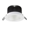 SUmmIT VÝPRODEJ Stropní, vestavné, bodové, svítidlo, těleso hliník, povrch hliník leštěný, sklo čiré, LED 15W, teplá 2700K, 600lm, Ra80, vč trafa 230V/700mA na kabelu, IP20, rozměry d=140mm, h=12 náhled 3
