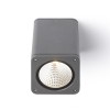 BRITA stropní čtvercové venkovní Stropní, přisazené, venkovní bodové svítidlo, těleso hliník, povrch černá antracit, sklo čiré, LED 1x12W, teplá, 3000K, 700lm 230V, IP54, tř.1, 100x100x140mm náhled 2