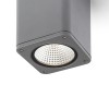 BRITA stropní čtvercové venkovní Stropní, přisazené, venkovní bodové svítidlo, těleso hliník, povrch černá antracit, sklo čiré, LED 1x12W, teplá, 3000K, 700lm 230V, IP54, tř.1, 100x100x140mm náhled 6