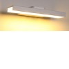 BANA Nástěnné svítidlo, těleso hliník, povrch bílá, difuzor plast opál, LED 6W, teplá 3000K, 385lm/cca 20W žár, 230V, IP20, tř.1, rozměry 35x60x250mm, svítí dolů, nebo +nahoru náhled 7