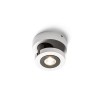 BAZA Stropní bodové svítidlo, nastavitelný směr svícení, těleso hliník, povrch bílá, detaily černá, LED 5W, teplá 3000K, 230lm/cca 15W žár, 230V, IP20, d=85mm 100x138mm náhled 6