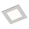 DORMA Q černý chrom, 3W Stropní vestavné svítidlo, těleso hliník, povrch černý chrom, difuzor plast opál mat, LED 3W, teplá 3000K, 300m, 230V, trafo na kabelu, IP20, tř.1, 85x85mm, h=40mm náhled 1