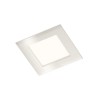 DORMA vestavné Q NIKL MAT 84x84mm Stropní vestavné svítidlo, těleso hliník, povrch nikl mat, difuzor plast opál mat, LED 3W, teplá 3000K, 300m/cca 15W žár, 230V, trafo na kabelu, IP20, tř.1, 85x85mm, h=40mm náhled 1