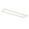CASADE Stropní, vestavné svítidlo, základna hliník, povrch bílá, difuzor plast opál, LED 22W, teplá 3000K, 1370lm, 230V, trafo na kabelu, IP20, rozměry 600x150mm, h=40mm, spodní montáž SDK náhled 1