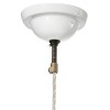 COW 02 Závěs svítiidla materiál keramika, porcelán, povrch bílá, pro žárovku 1x75W, 230V, IP20, d=200mm, závěsný kabel textil úplet bílý, l=800mm, lze zkrátit náhled 3