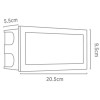 GUVADRIA LED 1X1,5W IP65 VÝPRODEJ Vestavné venkovní svítidlo do stěny, těleso hliník a nerez, povrch nerez šedostříbrná mat, difuzor plast mat, LED 1x1,5W, neutrál 4000K, 163lm, 230V, IP65, tř.1. rozměry 55x95x205mm náhled 2