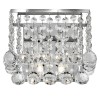 BERDENTA QUAD WALL 2x7W G9 Nástěnné svítidlo, těleso kov, povrch chrom šedostříbrná lesk, křišťálové ověsy, pro žárovku 2x7W, G9, 230V, IP20, tř.1. rozměry 150x200x180mm náhled 1