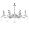 BIRNALER PENDANT 6x7W E14 Závěsné svítidlo, těleso kov, povrch chrom stříbrná lesk, křišťálové ověsy, pro žárovku 6x7W, E14, 230V, IP20, tř.1. 6 ramen, rozměry těleso d=640mm h=480mm, včetně závěsu l=1010mm, lze zkrátit náhled 1