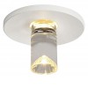 BADAJOZ Stropní vestavné bodové svítidlo, těleso hliník, povrch bílá, stínítko plast, LED 1W, 100lm, teplá 3000K, 230V, IP20, tř.3, rozměry d=38mm, h=21mm. náhled 1