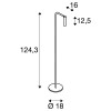 RHO 400lm bílá Stojací pokojová lampa, nastavitelný směr svícení, těleso hliník, povrch bílá, LED 6,5W, 400lm, teplá 3000K, Ra80, 230V, IP20, tř. 1, rozměry d=180mm, h=1243mm, stmívatelné ve 3 stupních. náhled 4