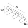 ARDOZ Nástěnné nebo stropní bodové svítidlo, nastavitelný směr svícení, těleso hliník, povrch černá mat, LED 24W, 1800lm, teplá 2700K, stmívatelné Triac C, Triac L, 230V, IP20, tř.1, rozměry 400x127x105mm. náhled 4