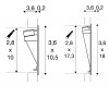 VIEJA Vestavné svítidlo do stěny, těleso hliník, povrch bílá mat, LED 2,2W, 6lm, teplá 3000K, 230V, IP20, rozměry 36x105mm, svítí dolů náhled 3