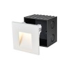 ENDASE Montážní box pro instalaci vestavného svítidla do stěny, materiál plast, rozměry cca 80x80x60mm náhled 2