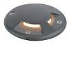 RUNAWAY cover 2 slot Krytka podlahového, přisazeného svítidla, dva boční průzory, materiál hliník, povrch černá antracit, d=103mm, h=17mm, LED modul SAMOSTANĚ náhled 1