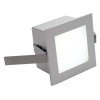 FRAME BASIC LED Vestavné svítidlo, těleso hliník, rámeček barva šedostříbrná, difuzor sklo mat LED 1W, teplá 3000K, 90lm, Ra80, 350mA/3V, IP20, 90x90x55mm náhled 1