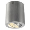 ZLINO KRUH 3000K Stropní, bodové svítidlo, výklopné +-30°, těleso hliník, povrch bílá, nebo hliník broušený, LED 1x8,1W, 670lm, teplá 3000K, vyzařovací úhel 90°, Ra80, vč trafa 230V/350mA, tř.1, d=85mm, h=95mm.