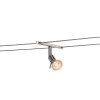 MUNGUNZUL 1x50W GX5,3 12V Závěsné lankové svítidlo, těleso nerezová ocel, povrch chrom, pro žárovku 1x50W nebo LED 1x5W, GX5,3, teplá 2700K, 300lm, 12V, rozměry 26x100x180mm náhled 1