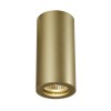 AESTUS 1x35W GU10 Stropní svítidlo, těleso hliník černá, mosaz, pro žárovku 1x35W, GU10, 230V, rozměry d=67mm h=140mm, svítí dolů náhled 2