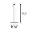 ELVIONDE TABLE 180X435mm Stolní lampa, základna kov, povrch černá, bez stínítka, LED 1x60W, E27, 230V, rozměry d=180mm h=435mm, délka přívodního kabelu l=2000mm náhled 5