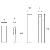 SHUFFLE POLE 400 Sloupkové svítidlo, těleso hliník, povrch černá antracit, sklo čiré, LED 5W, teplá 3000K, 320lm/cca 20W žár, Ra80, 230V, IP44, tř.2, h=400mm, 120x70mm, svítí dolů náhled 4